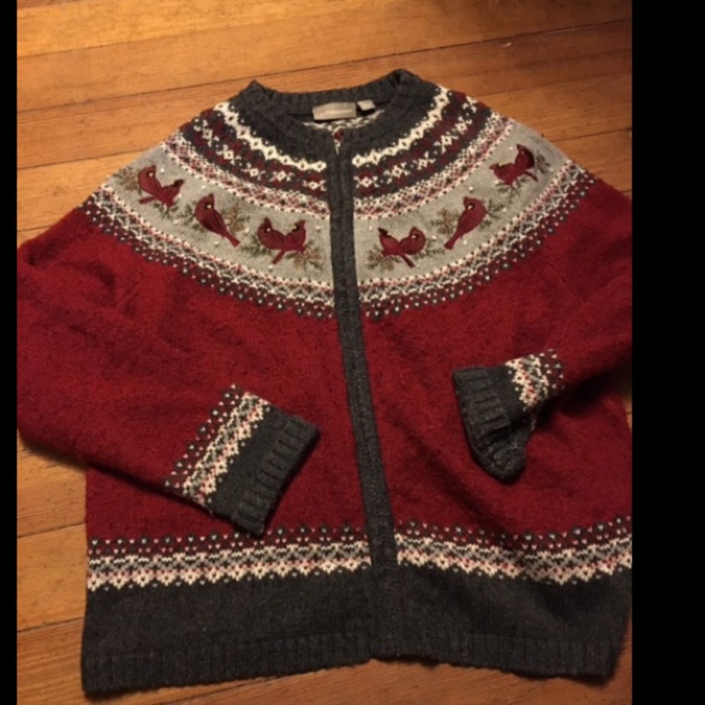 Women’s Croft & Barrow heavy zip cardigan